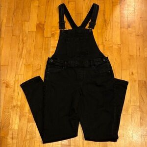 Maurices Women's Black Denim Overalls